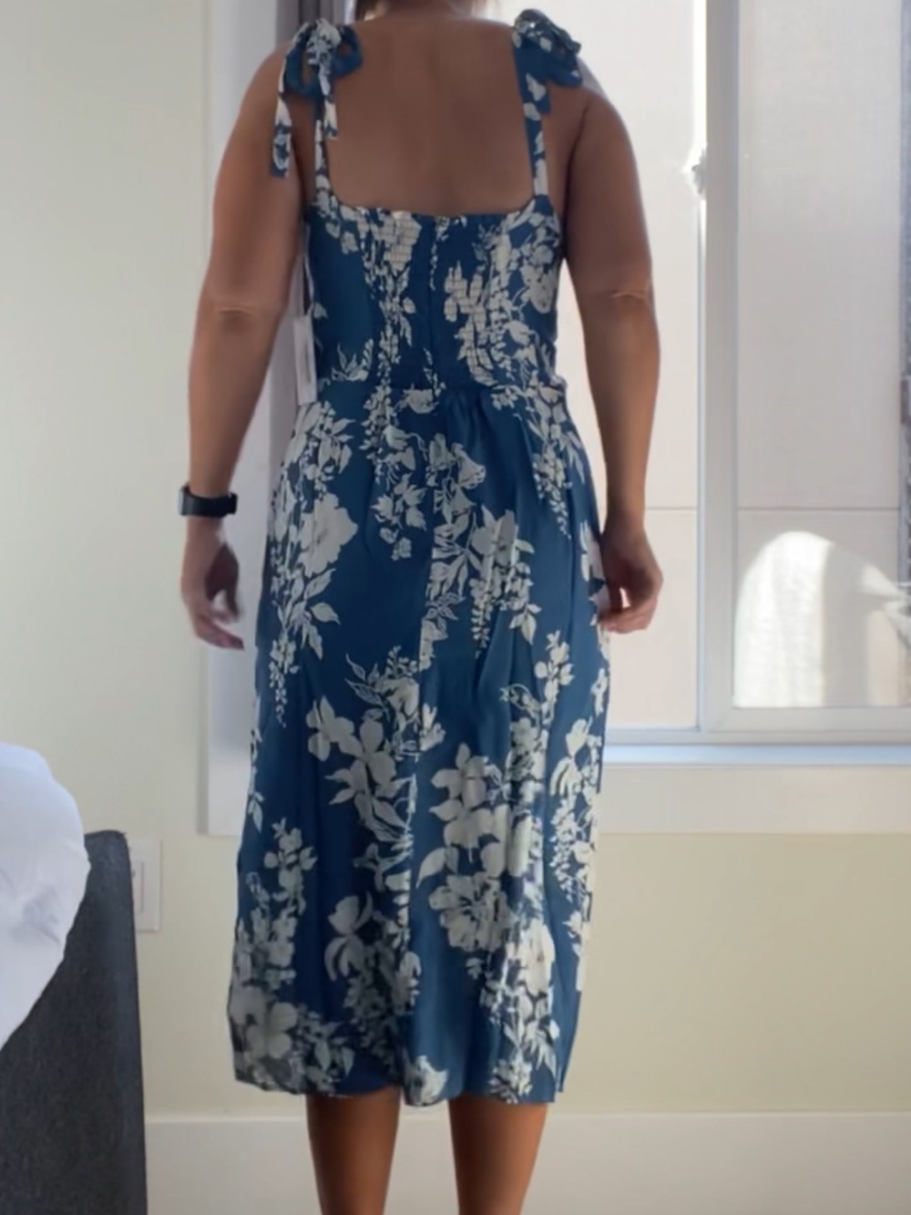 Reformation Besse Cyanotype Midi Dress - Picture 4 of 5